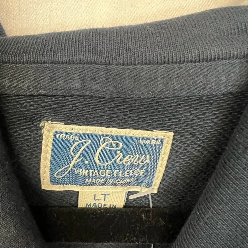 NWT Navy Men’s J Crew Sweatshirt. size men’s large tall
